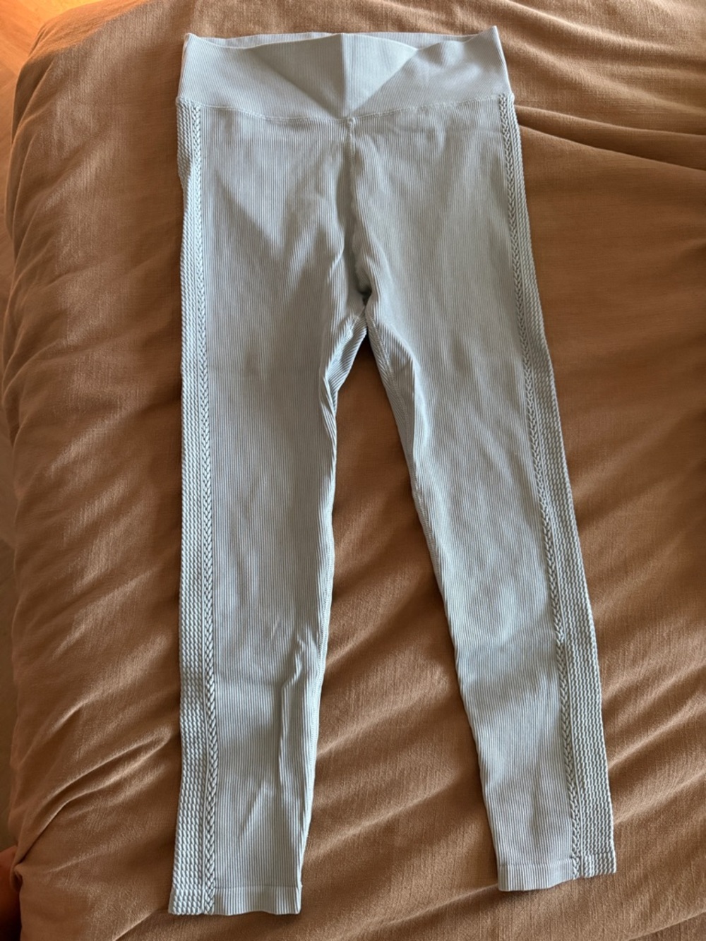OFFLINE by Aerie Big Chill Seamless Legging Stone Gray L High Waisted Ribbed